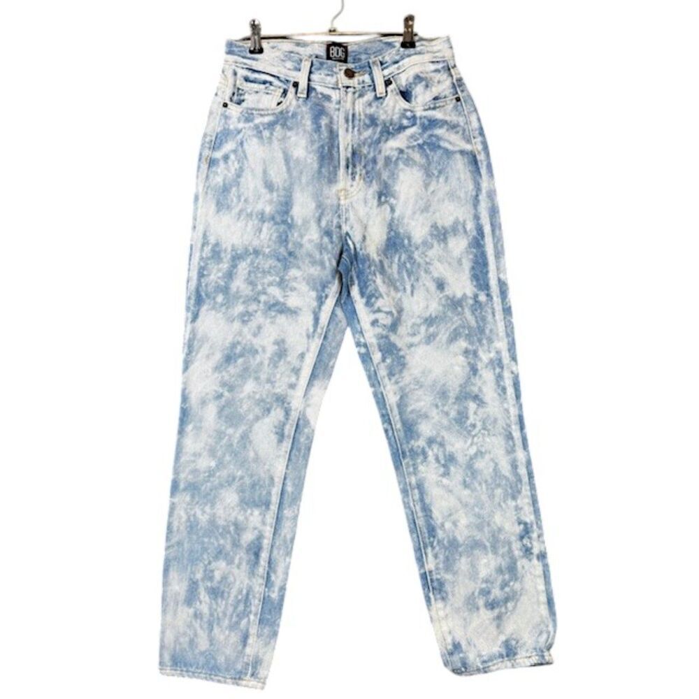 BDG Slim Straight Acid Wash Jeans 100% Cotton Blue White 27